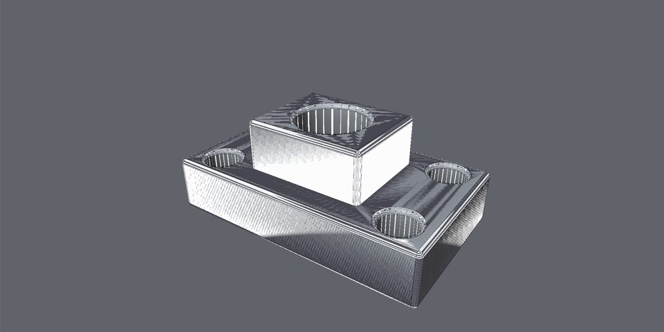 Zebra stripe analysis across a filleted body showing surface continuity